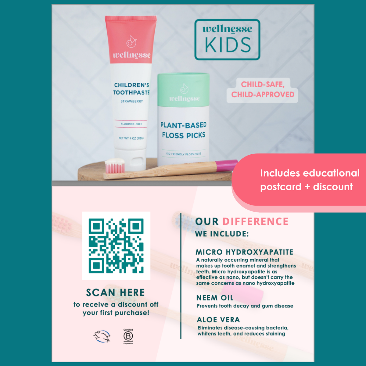 Kids Dental Patient Pack - Fluoride-Free, Natural, Wholesale