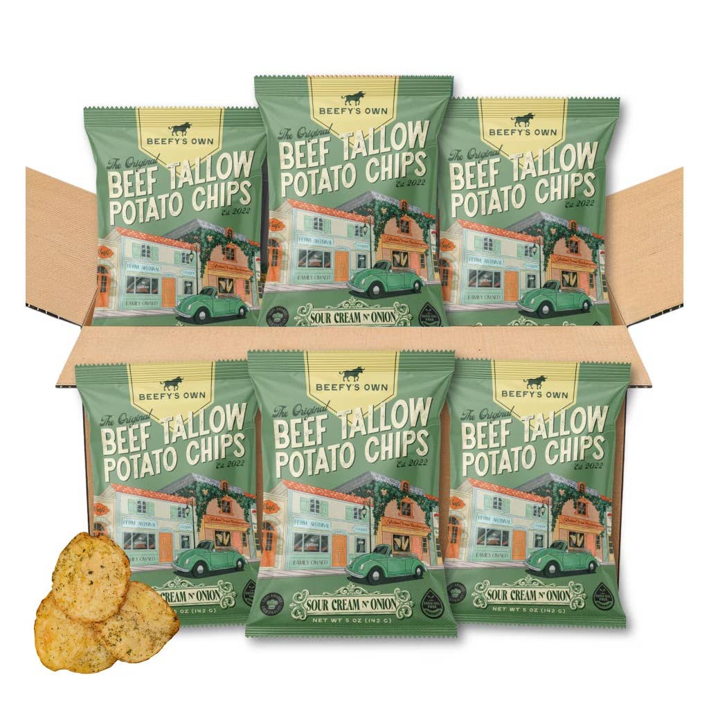Beef Tallow Potato Chips - Sour Cream N' Onion