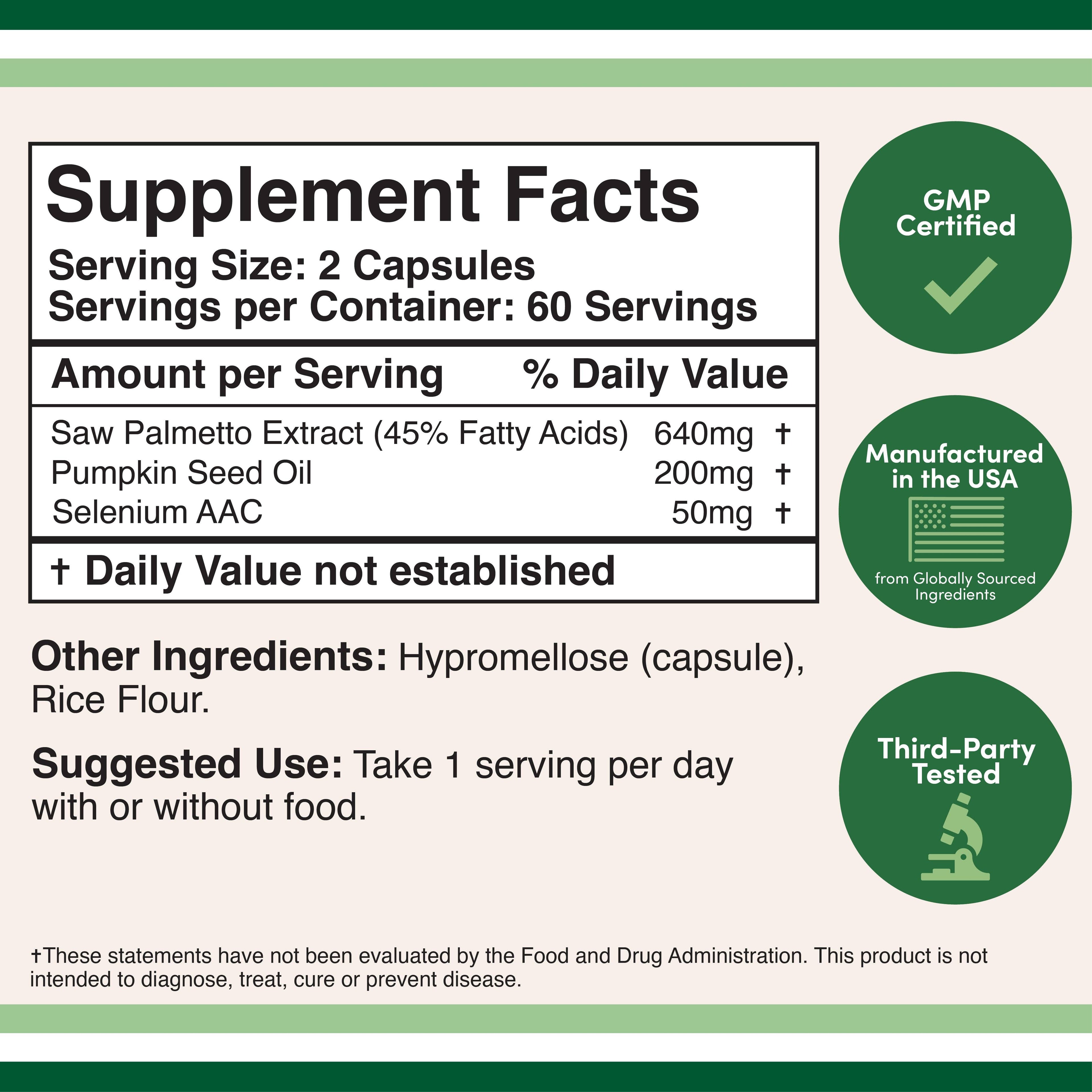 Prostate Support Supplement