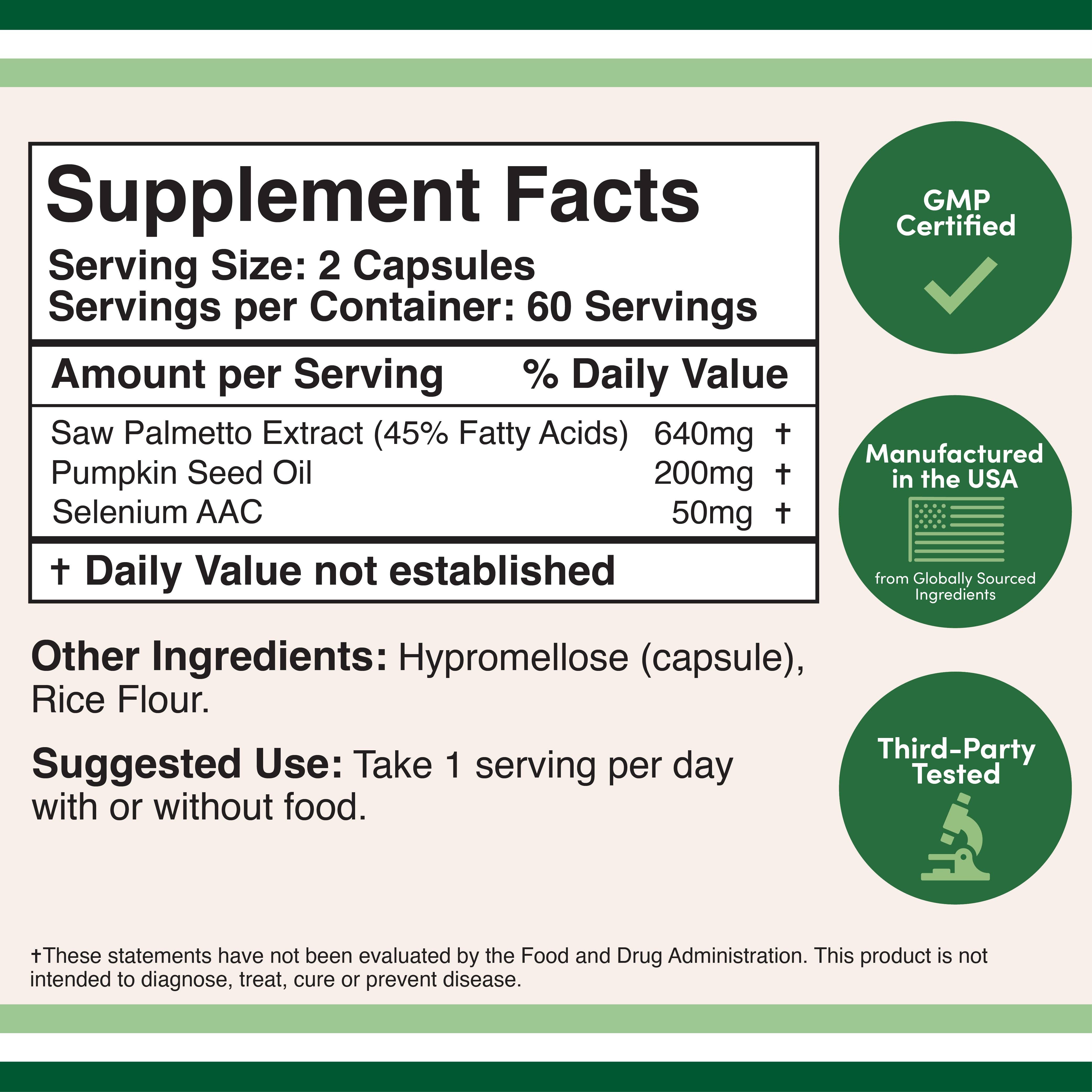 Prostate Support Supplement