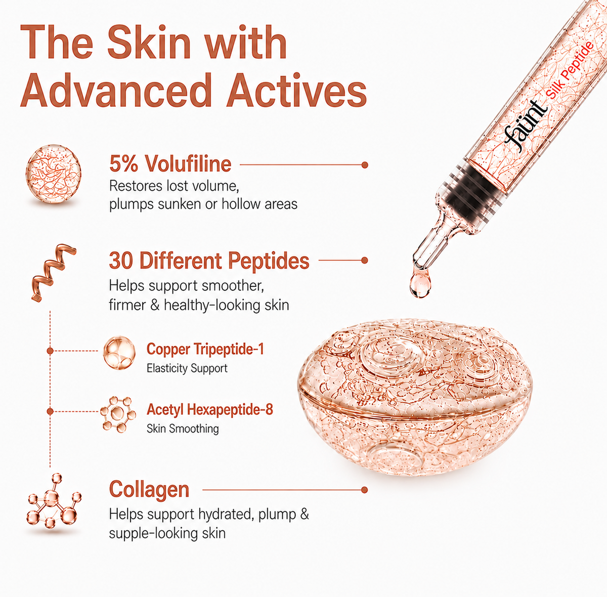5% Volufiline EGF Silk Peptide Glass Skin Ampoule - Collagen, PDRN, NAD