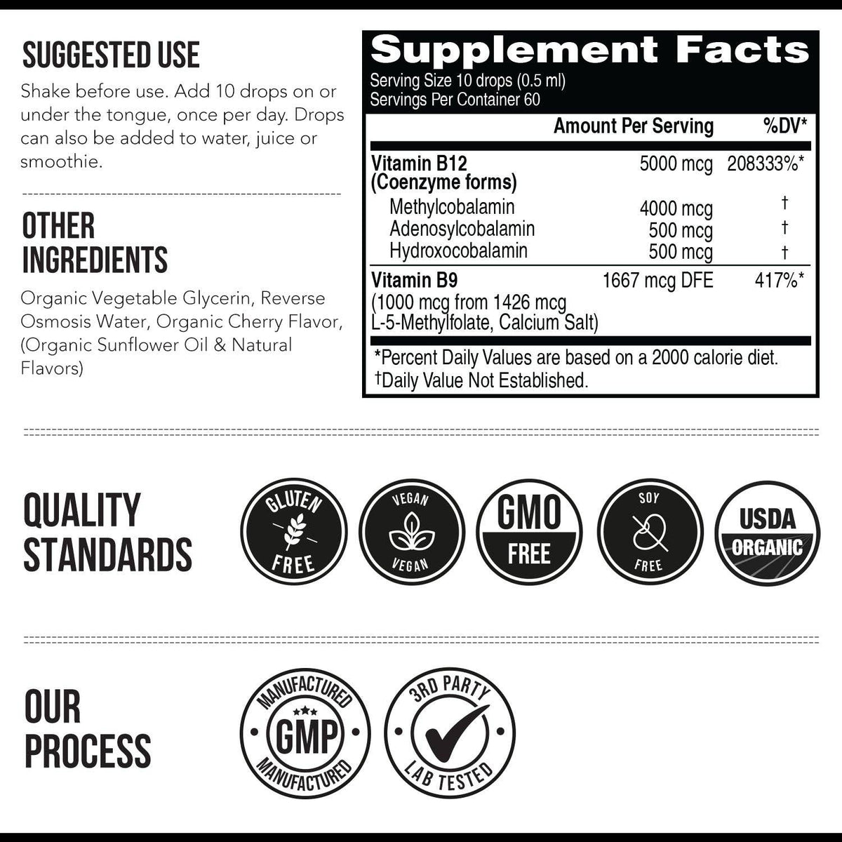 BioActive B12 Liquid: Vitamin B12 Plus L-Methylfolate