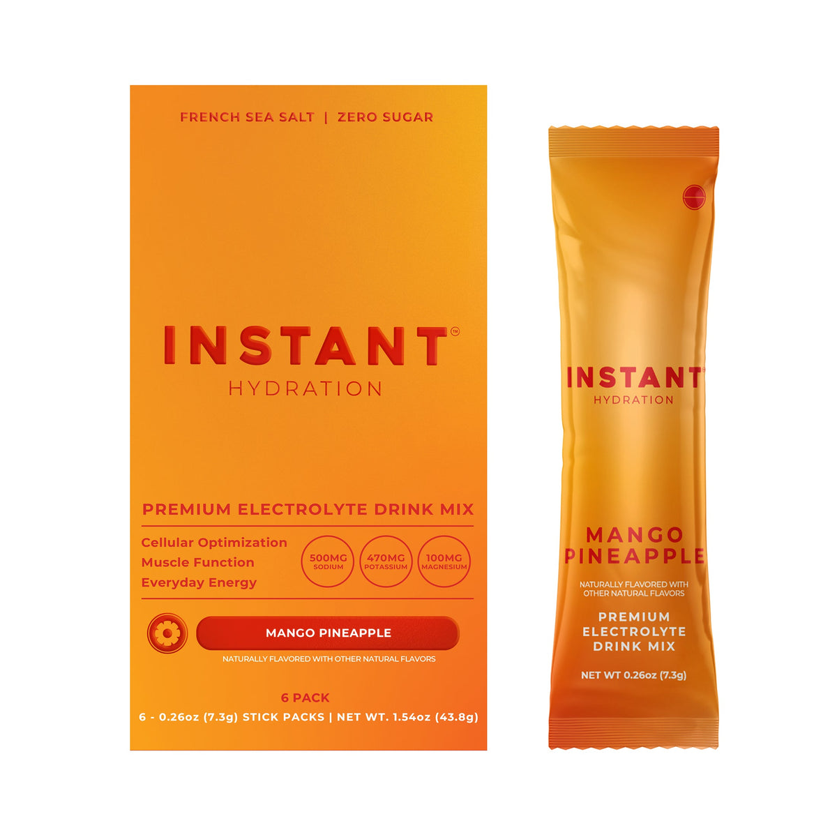Instant Hydration Premium Electrolyte Drink Mix — 6 Count