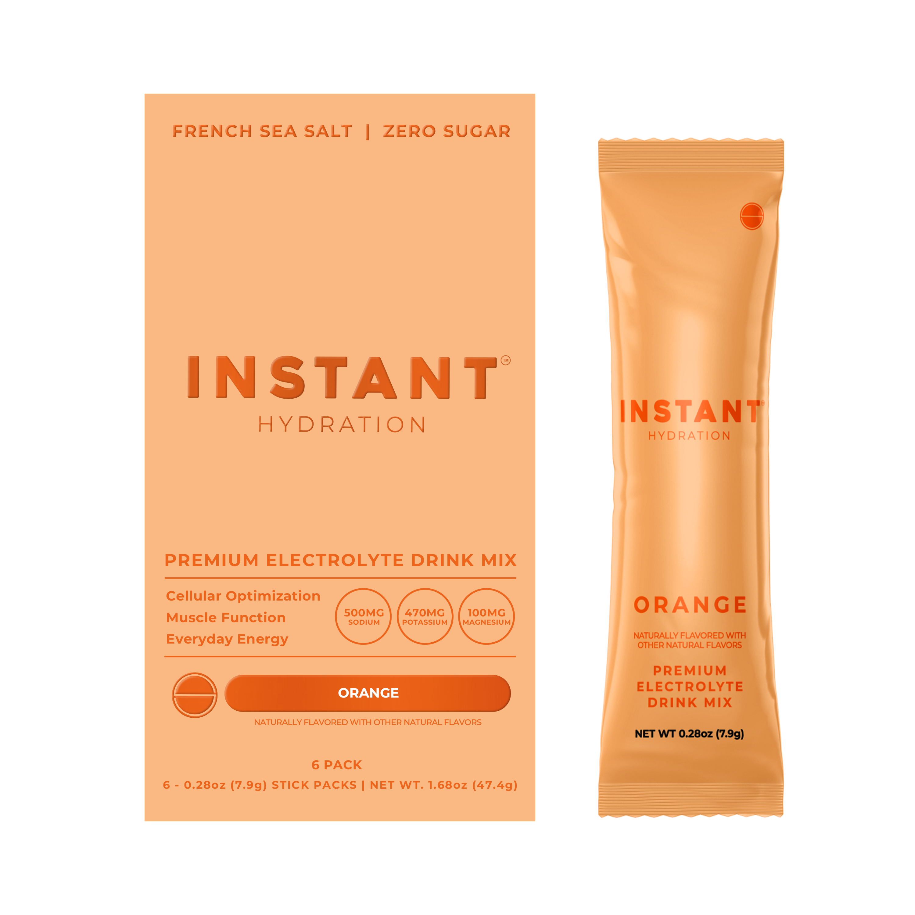 Instant Hydration Premium Electrolyte Drink Mix — 6 Count