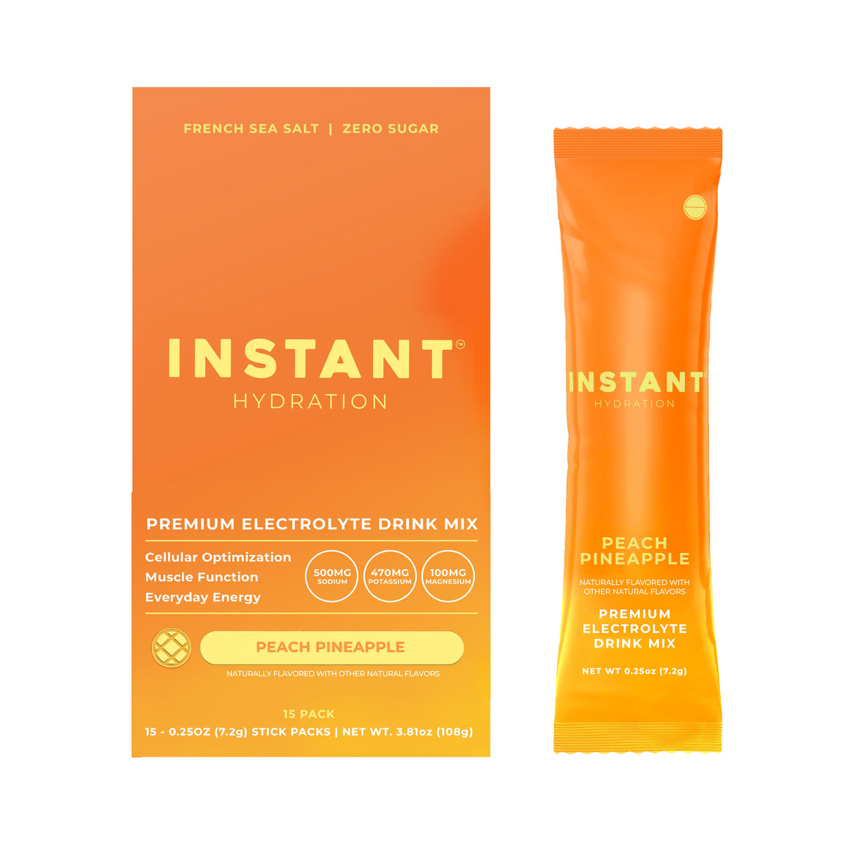 Instant Hydration Premium Electrolyte Drink Mix — 15 Count
