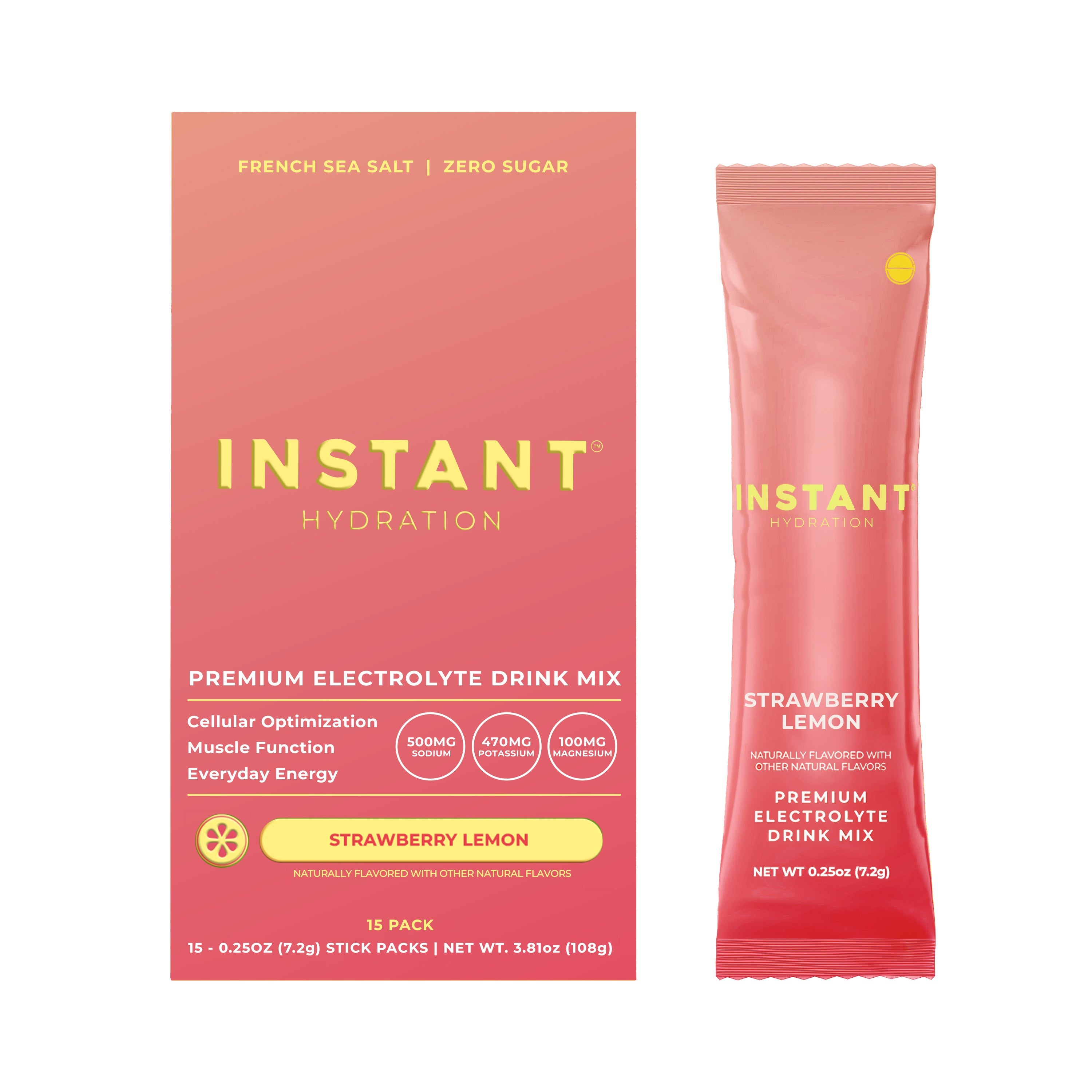 Instant Hydration Premium Electrolyte Drink Mix — 15 Count