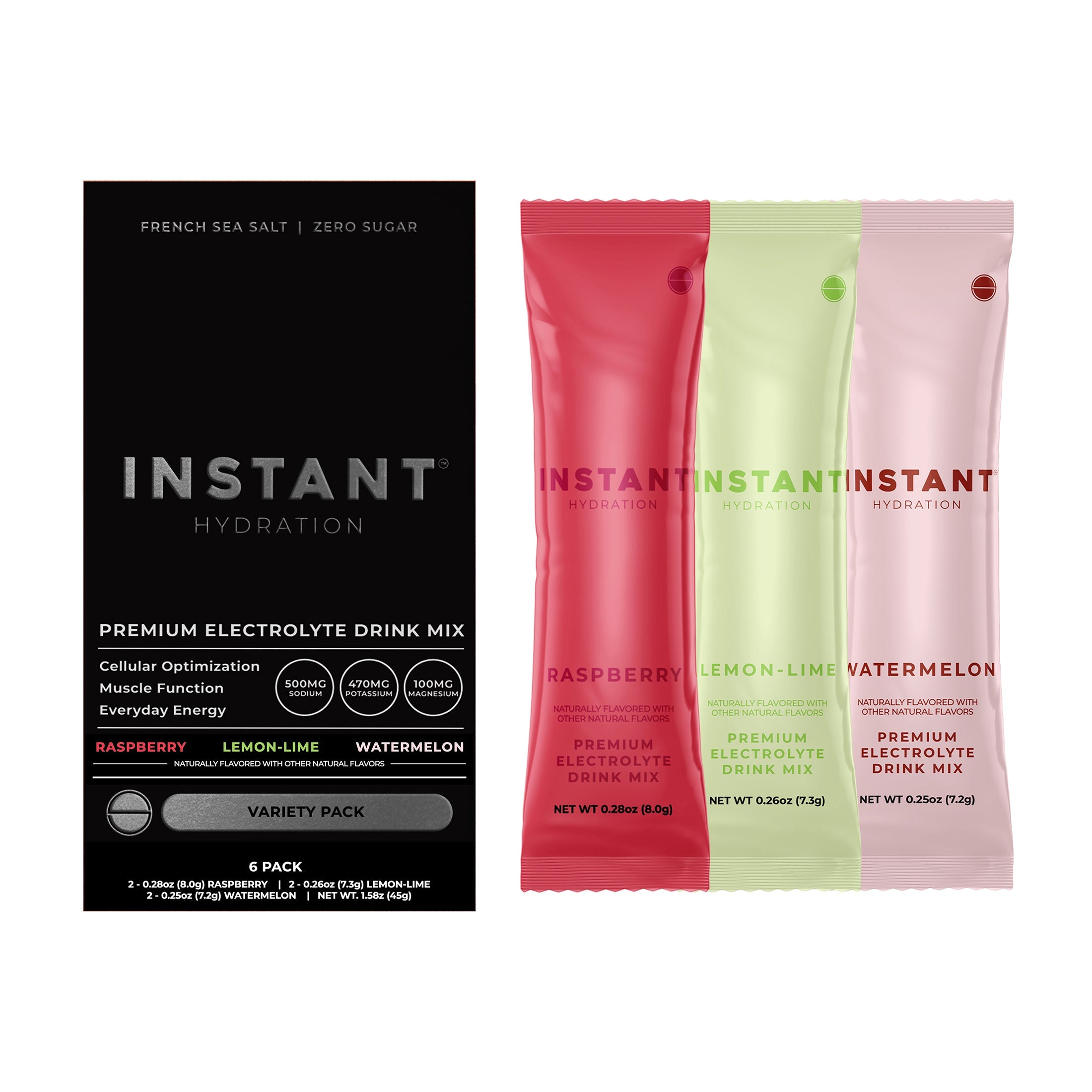 Instant Hydration Premium Electrolyte Drink Mix — 6 Count