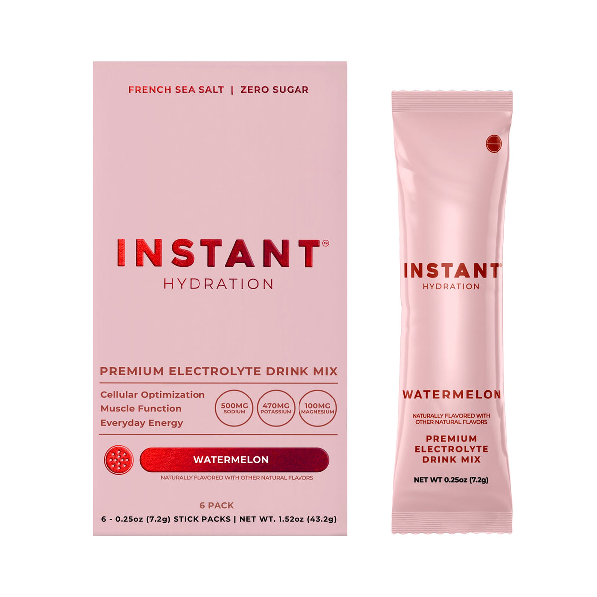 Instant Hydration Premium Electrolyte Drink Mix — 6 Count